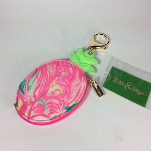 Lilly Pulitzer Pineapple Raz Berry Coin Purse NWT